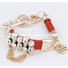 Pulsera de cadena de metal plateado de Big Glory Kc (XBL12951)